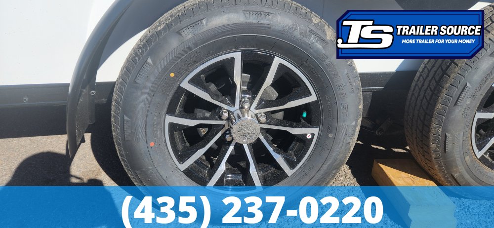 7x14 Look ST DLX Enclosed Cargo Trailer - 7'0" Interior - 7K GVWR - Alloy Wheels, Black Out Package