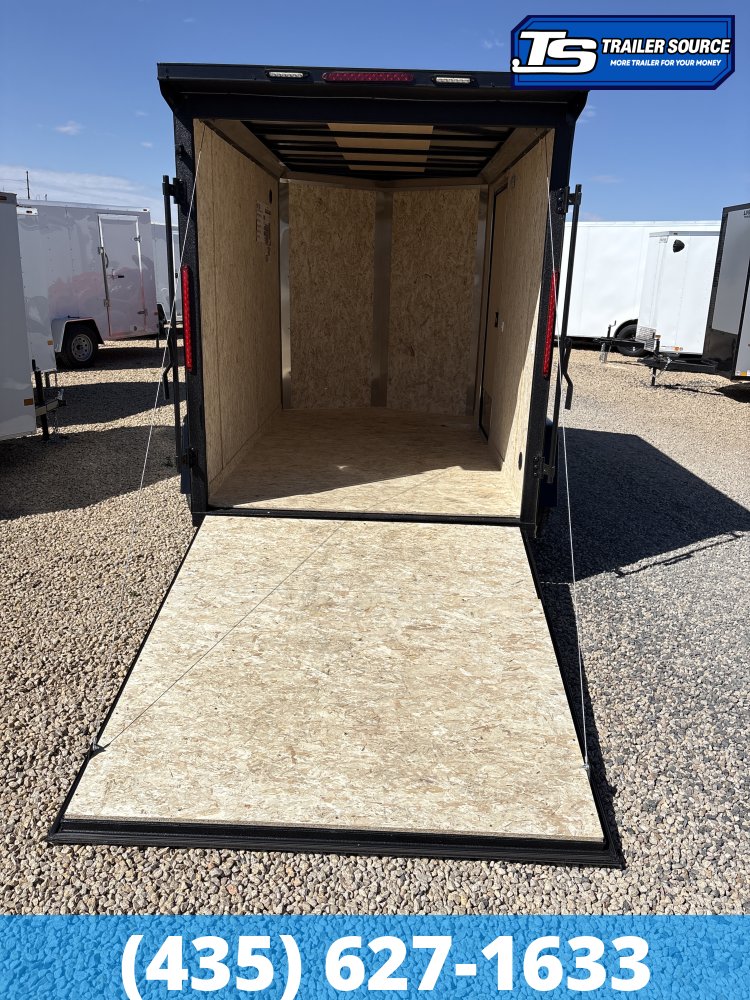 6x10 Look ST DLX Enclosed Cargo Trailer - 6'6" Interior - 3.5K GVWR - .080 PolyCor, Rear Spoiler w/ Load Lights