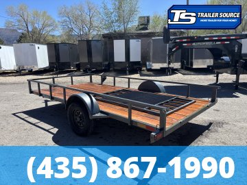 7x14 7 Sons 7X14 SINGLE AXLE Utility Trailer - 3.5K GVWR - Ramp Gate