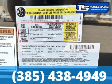 6x12 Look ST DLX Enclosed Cargo Trailer - 6'6" Interior - 3.5K GVWR - .080 PolyCor, Black Out Package, Rear Spoiler w/ Load Lights