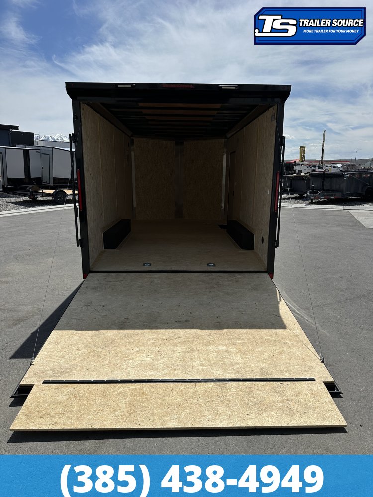 6x12 Look ST DLX Enclosed Cargo Trailer - 6'6" Interior - 3.5K GVWR - .080 PolyCor, Black Out Package, Rear Spoiler w/ Load Lights