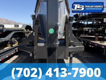 8.5x40 Diamond C FMAX-HDT 210 Gooseneck Hydraulic Dovetail Equipment Trailer - 25K GVWR - 2-Speed Jack, Winch Plate