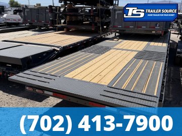 8.5x40 Diamond C FMAX-HDT 210 Gooseneck Hydraulic Dovetail Equipment Trailer - 25K GVWR - 2-Speed Jack, Winch Plate