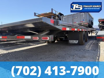 8.5x40 Diamond C FMAX-HDT 210 Gooseneck Hydraulic Dovetail Equipment Trailer - 25K GVWR - 2-Speed Jack, Winch Plate