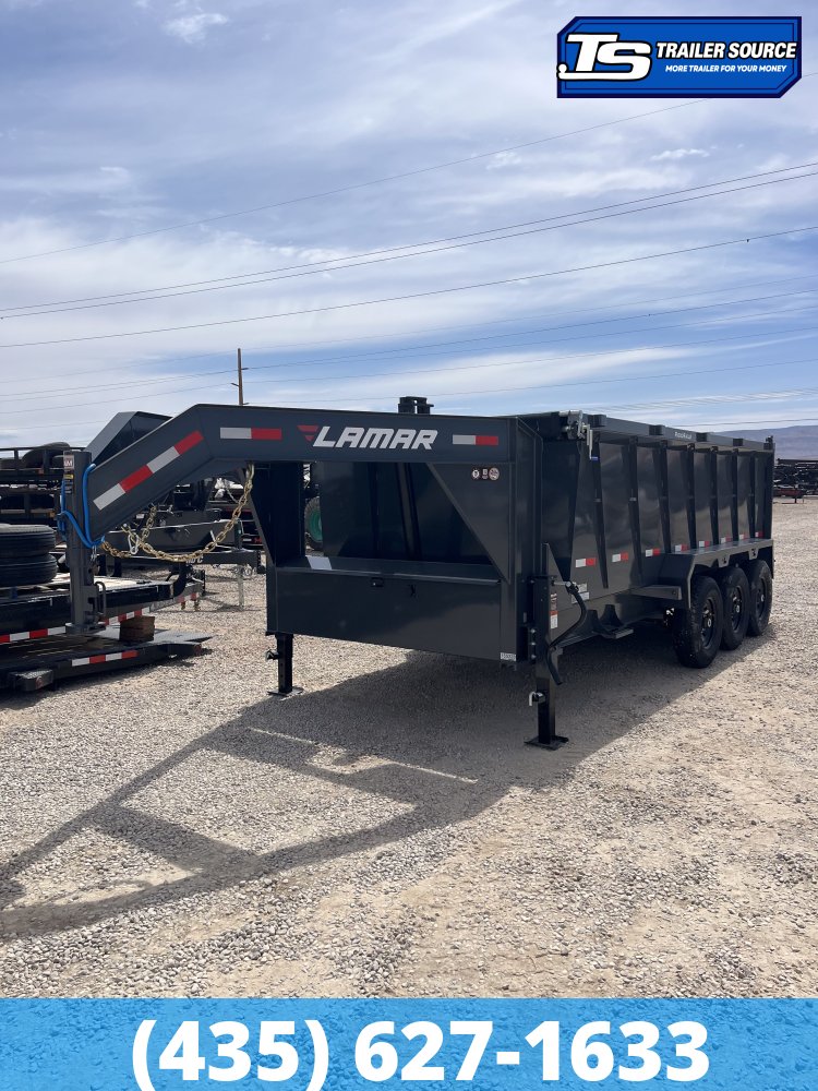 7x16 Lamar DT Gooseneck Dump
