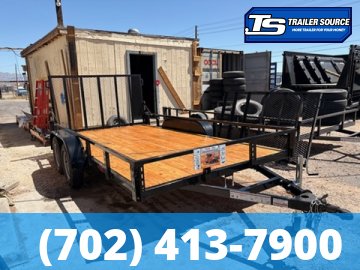 7x14 Echo EA-14-15T Utility Trailer - 7K GVWR - Tire Chocks