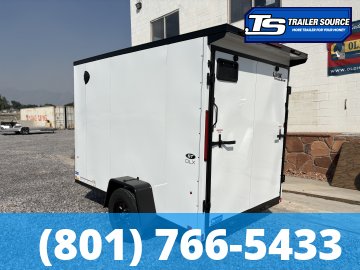 6x10 Look ST DLX Enclosed Cargo Trailer - 6'6" Interior - 3.5K GVWR - Black Out Package, Rear Spoiler w/ Load Lights, Screwless Exterior