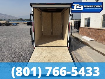 6x10 Look ST DLX Enclosed Cargo Trailer - 6'6" Interior - 3.5K GVWR - Black Out Package, Rear Spoiler w/ Load Lights, Screwless Exterior