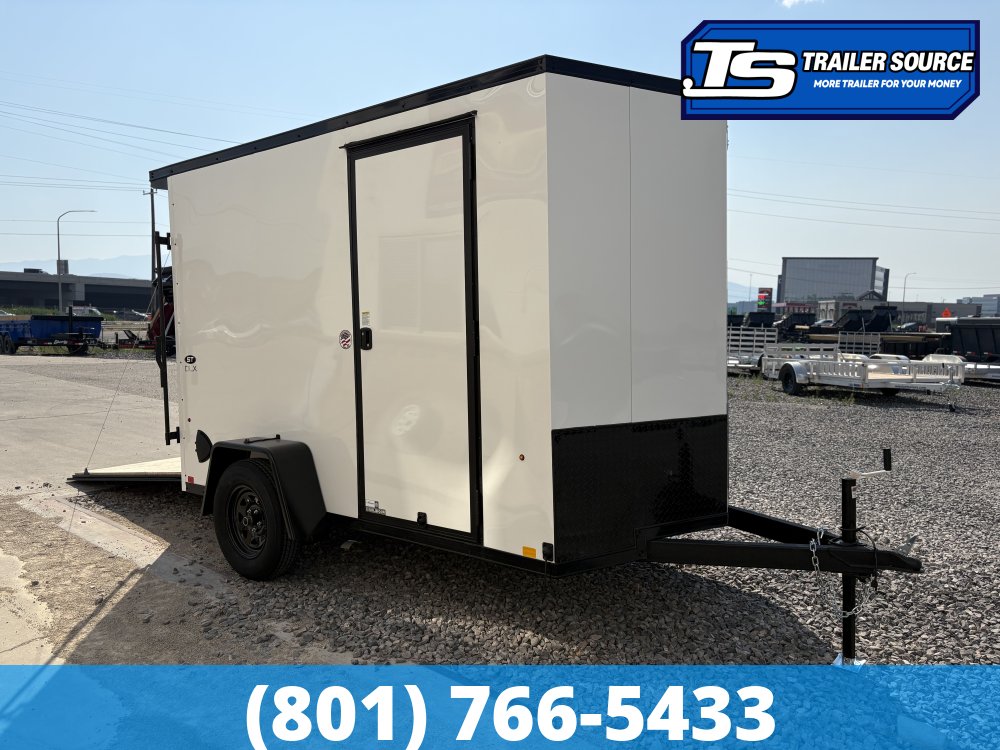 6x10 Look ST DLX Enclosed Cargo Trailer - 6'6" Interior - 3.5K GVWR - Black Out Package, Rear Spoiler w/ Load Lights, Screwless Exterior