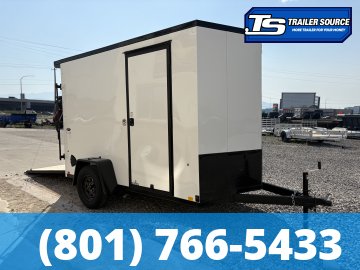 6x10 Look ST DLX Enclosed Cargo Trailer - 6'6" Interior - 3.5K GVWR - Black Out Package, Rear Spoiler w/ Load Lights, Screwless Exterior