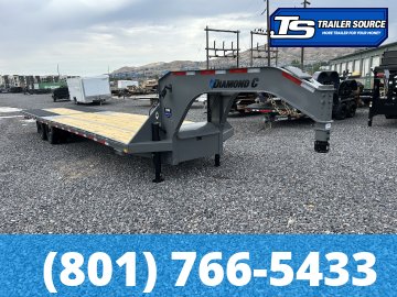 8.5x35 Diamond C FMAX-HDT 216 Pacesetter Pkg Pacesetter Pkg Gooseneck Hydraulic Dovetail Equipment Trailer - 40K GVWR -