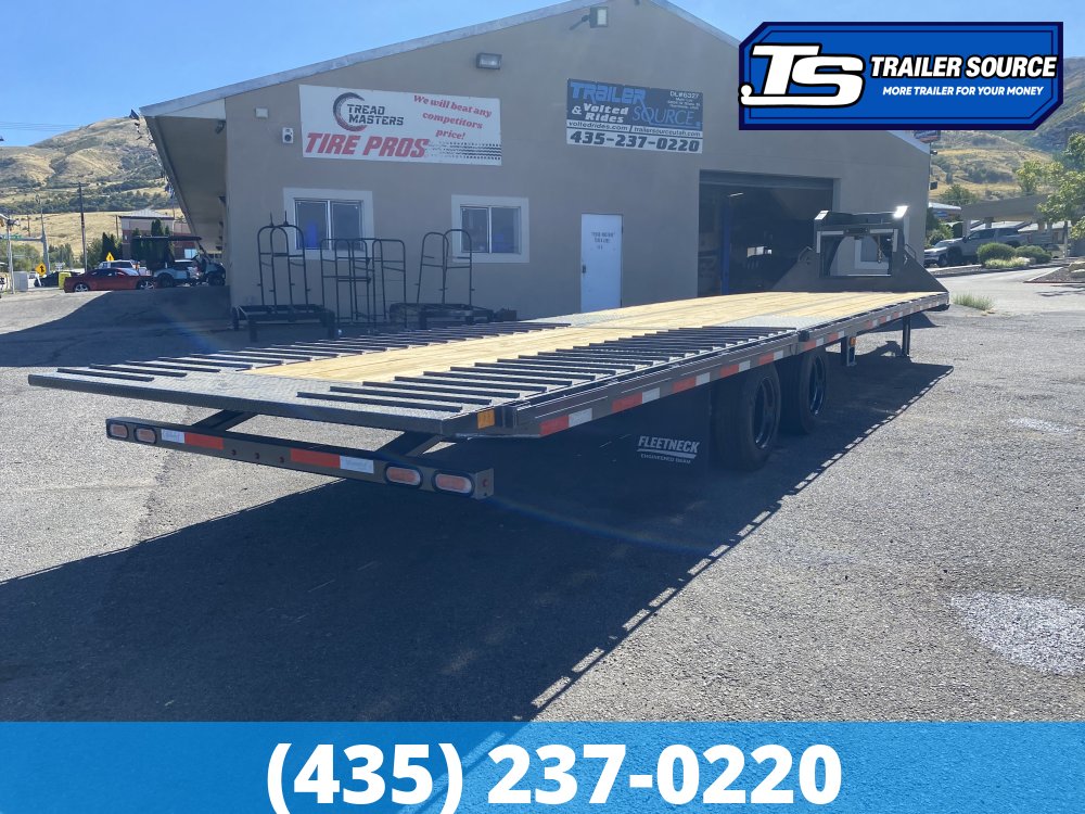 8.5x35 Diamond C FMAX-HDT 216 Gooseneck Hydraulic Dovetail Equipment Trailer - 40K GVWR - Hydraulic Disc Brakes, Hydraulic Jack(s)