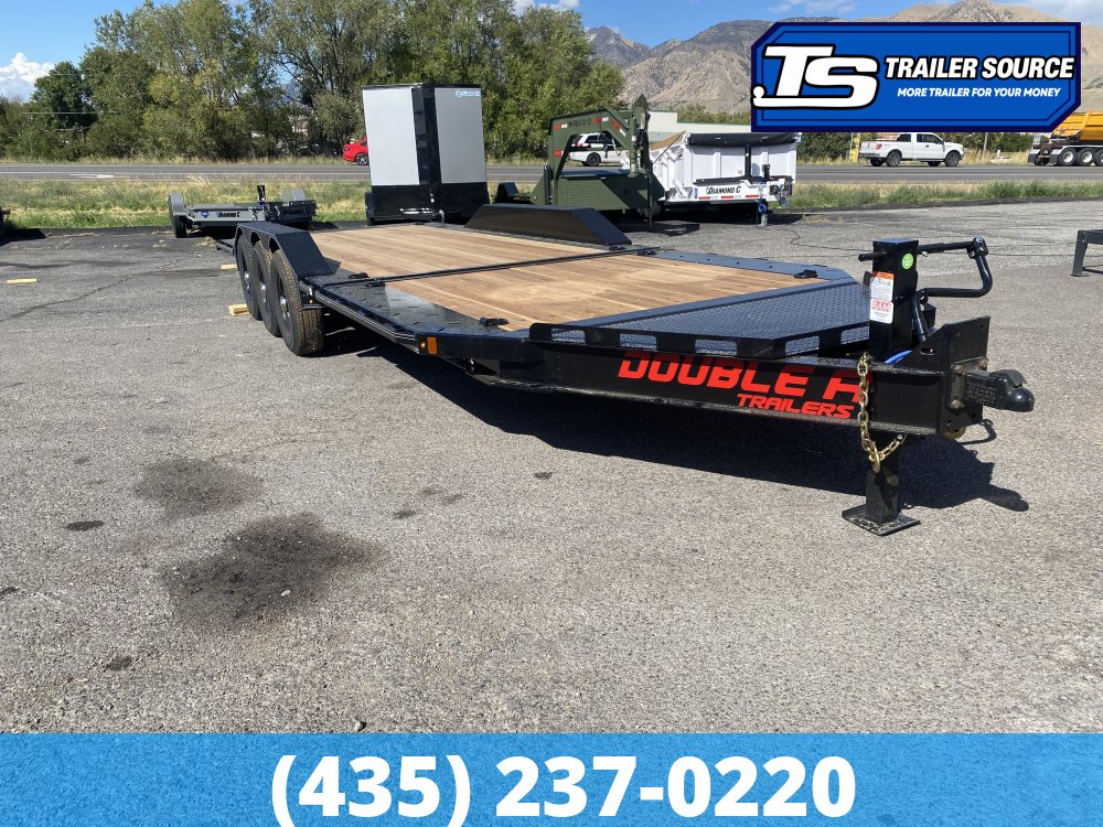 8.5x24 Double A Pro Series CT Tilt Trailer - 23K GVWR - I-Beam Frame, Torsion Axles, Wide Body w/ Drive Over Fenders