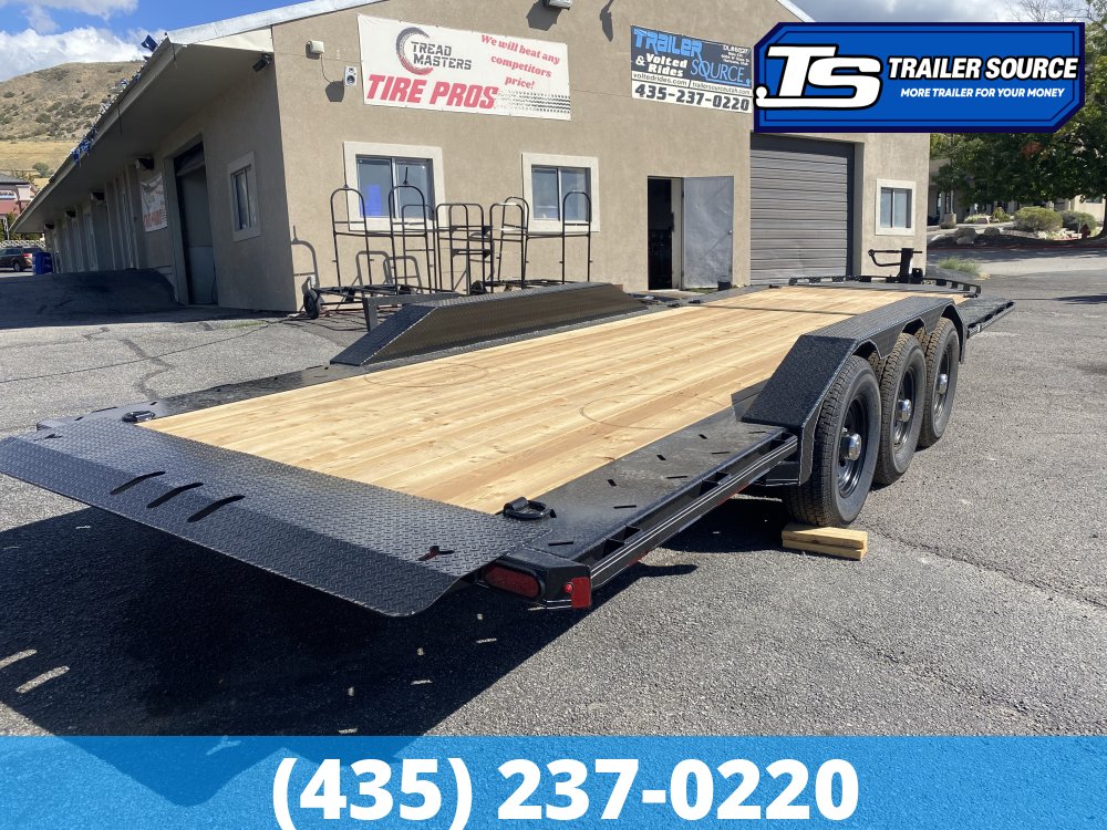 8.5x24 Double A Pro Series CT Tilt Trailer - 23K GVWR - I-Beam Frame, Torsion Axles, Wide Body w/ Drive Over Fenders