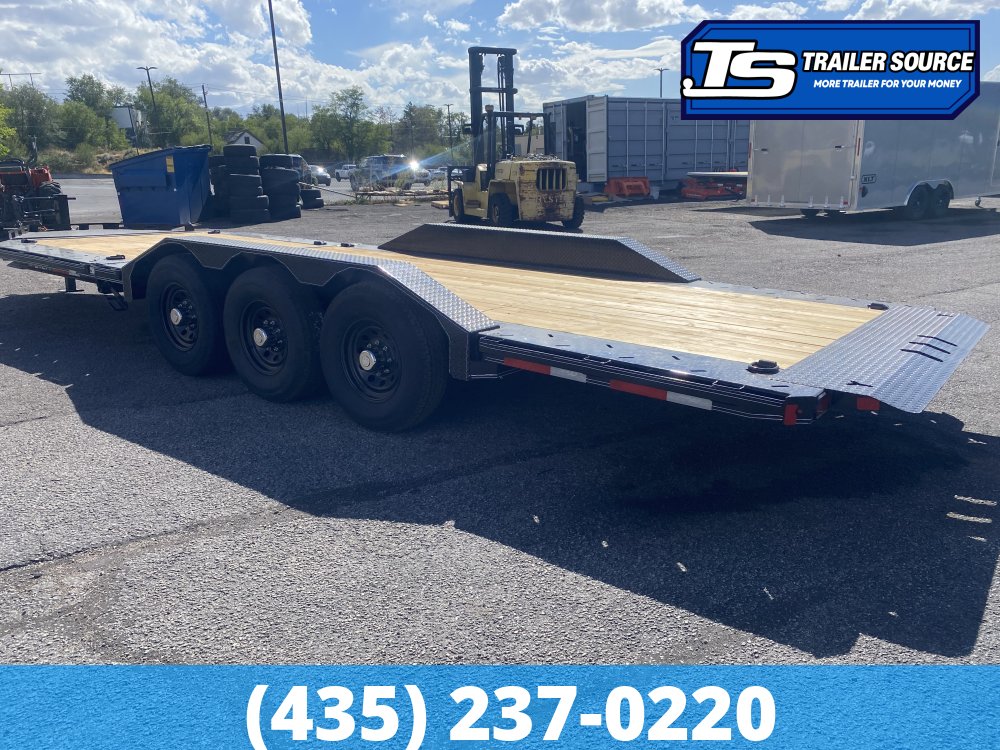 8.5x24 Double A Pro Series CT Tilt Trailer - 23K GVWR - I-Beam Frame, Torsion Axles, Wide Body w/ Drive Over Fenders