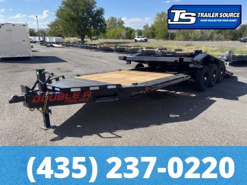 8.5x24 Double A Pro Series CT Tilt Trailer - 23K GVWR - I-Beam Frame, Torsion Axles, Wide Body w/ Drive Over Fenders