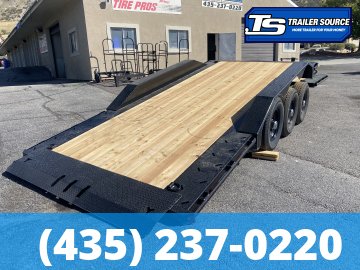 8.5x24 Double A Pro Series CT Tilt Trailer - 23K GVWR - I-Beam Frame, Torsion Axles, Wide Body w/ Drive Over Fenders