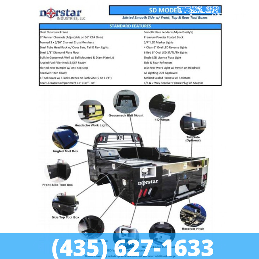 8x9.5 Norstar Truck Bed-Service Truck Service Flatbed