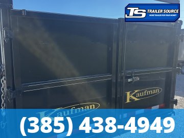 7x16 Kaufman 16k Dump Trailer Dump Trailer - 48" Sides - 16K GVWR Spare Mount, Spare Tire, Stabilizer Jacks, Tongue Box