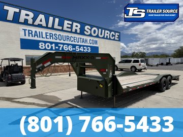 8.5x24 Maxx-D H9X Gooseneck Equipment Trailer -  22K GVWR - 12" Cross Member Upgrade, Hydraulic Jack(s), Max Ramps