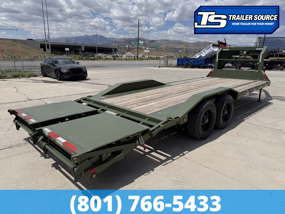 8.5x24 Maxx-D H9X Gooseneck Equipment Trailer -  22K GVWR - 12" Cross Member Upgrade, Hydraulic Jack(s), Max Ramps