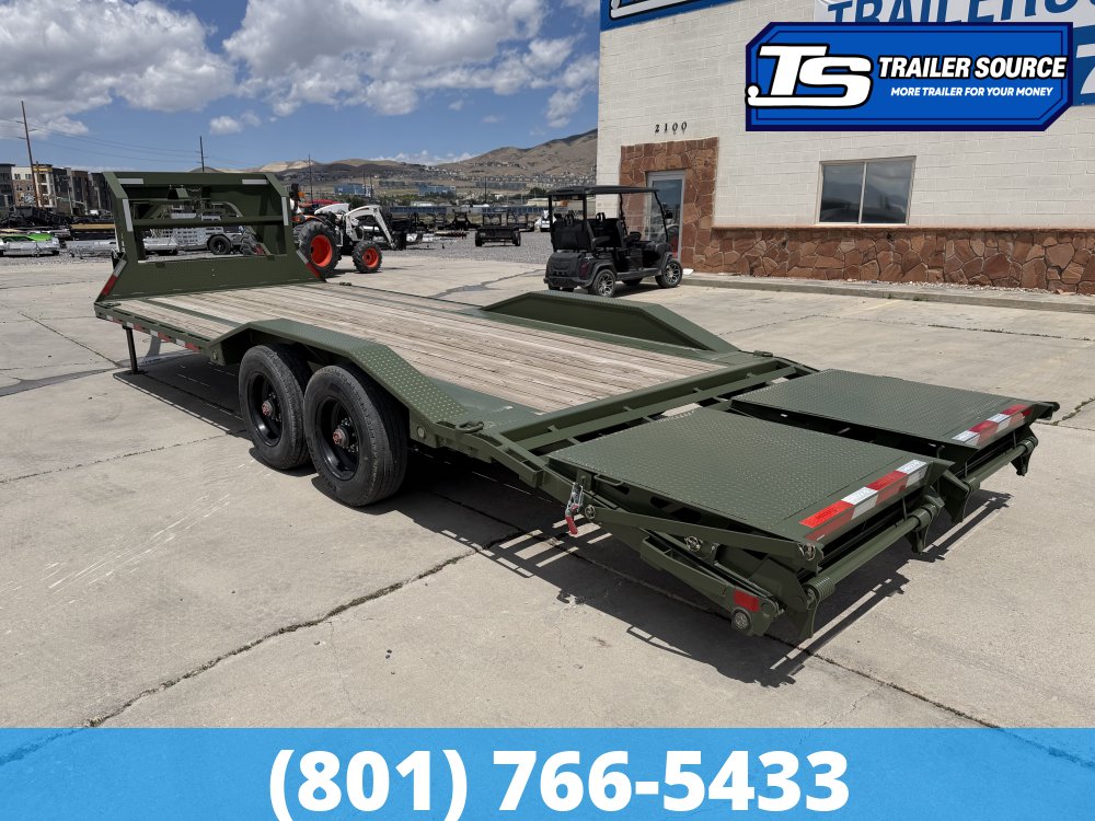 8.5x24 Maxx-D H9X Gooseneck Equipment Trailer -  22K GVWR - 12" Cross Member Upgrade, Hydraulic Jack(s), Max Ramps