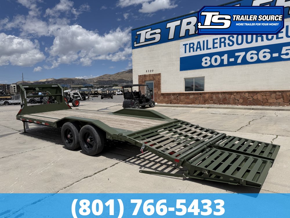 8.5x24 Maxx-D H9X Gooseneck Equipment Trailer -  22K GVWR - 12" Cross Member Upgrade, Hydraulic Jack(s), Max Ramps