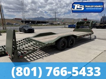 8.5x24 Maxx-D H9X Gooseneck Equipment Trailer -  22K GVWR - 12" Cross Member Upgrade, Hydraulic Jack(s), Max Ramps