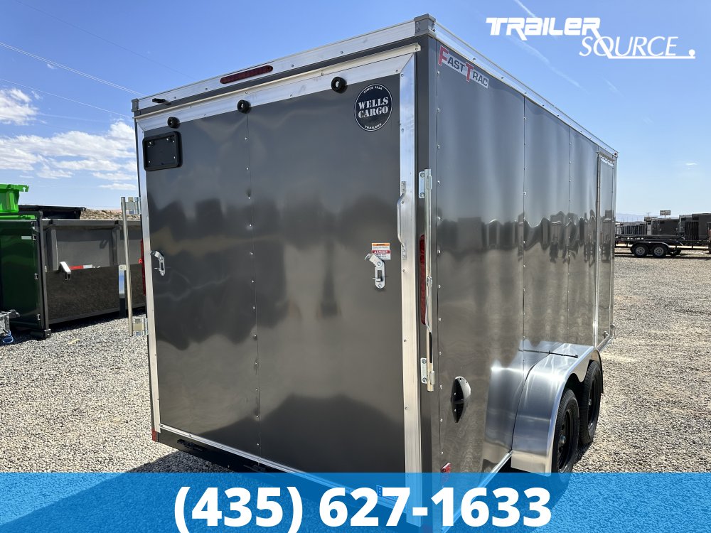 7x16 Wells Cargo Fast Trac Deluxe 7'0" Interior 7K Tandem Axle Enclosed Cargo
