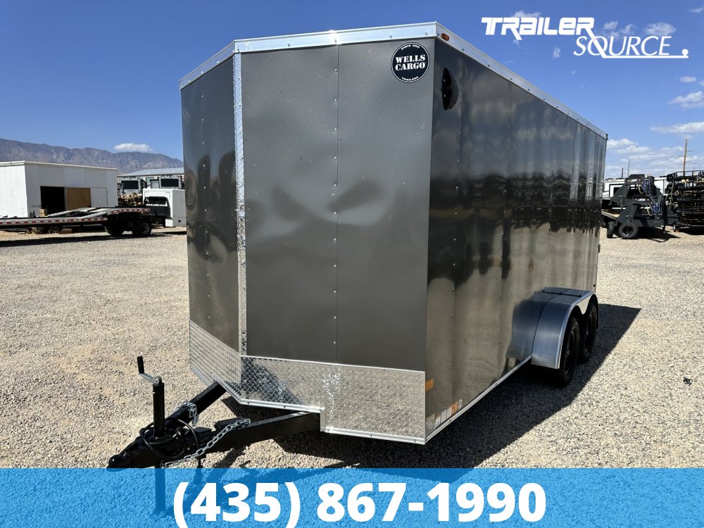 7x16 Wells Cargo Fast Trac Deluxe 7'0" Interior 7K Tandem Axle Enclosed Cargo