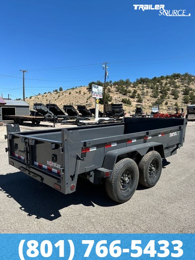 7x14 Norstar Iron Bull DCB 20" Sides 14K Dump Trailer