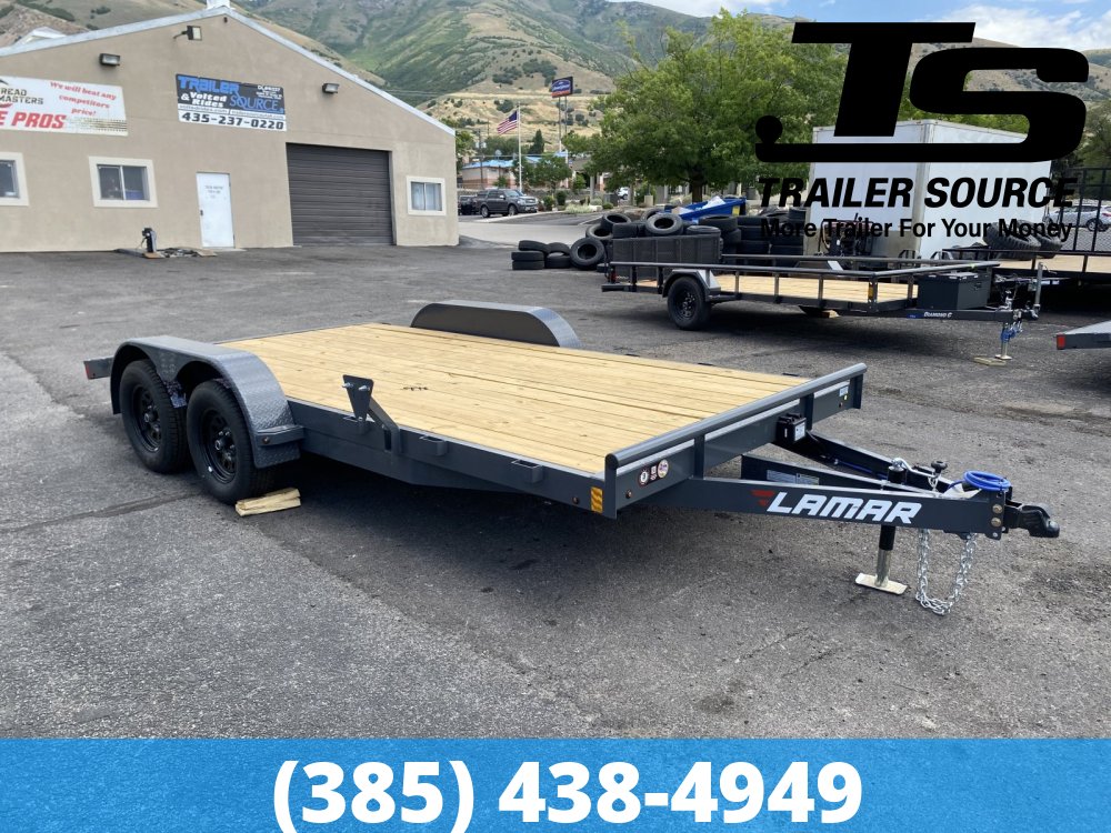 7x16 Lamar CE Flatbed Car Hauler