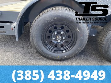 7x16 Lamar CE Flatbed Car Hauler Trailer - 7K GVWR