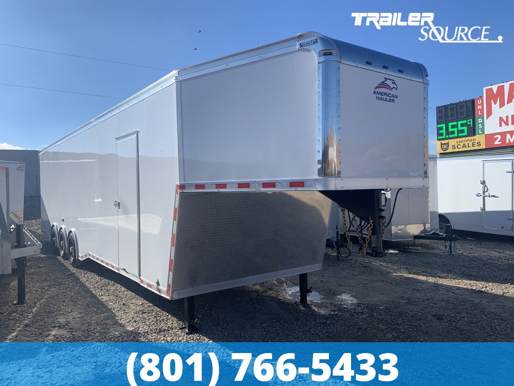 8.5x40 American Hauler Silver Hawk 7'10" Interior Enclosed Car Hauler