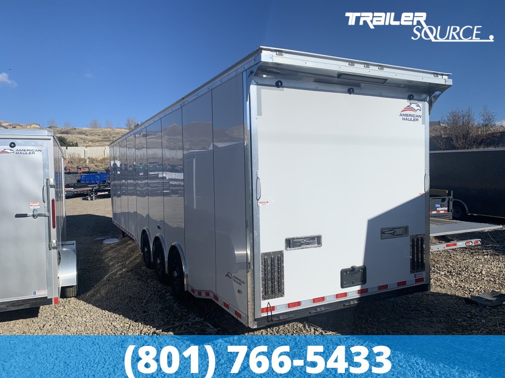 8.5x40 American Hauler Silver Hawk Gooseneck Enclosed Car Hauler