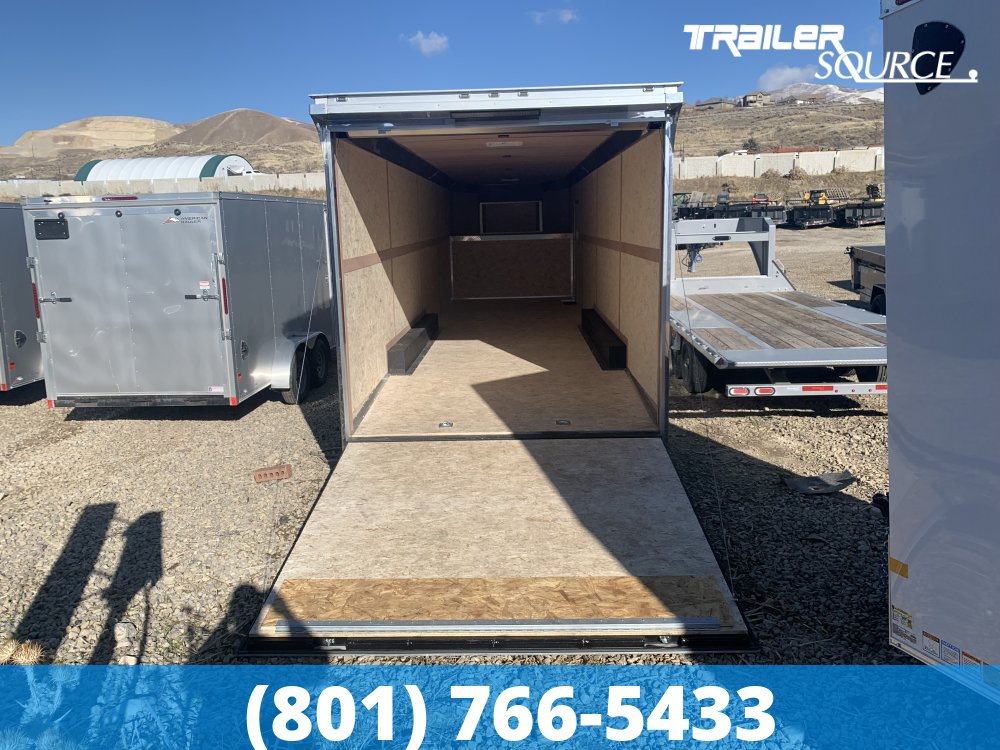 8.5x40 American Hauler Silver Hawk Gooseneck Enclosed Car Hauler