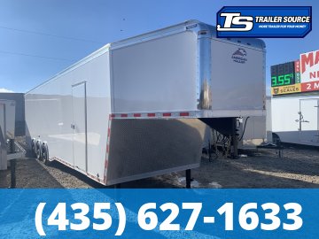 8.5x40 American Hauler Silver Hawk Gooseneck Premium Enclosed Race Car Hauler