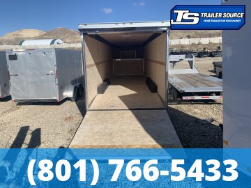 8.5x40 American Hauler Silver Hawk Gooseneck Premium Enclosed Race Car Hauler Trailer - 7'10" Interior - 21K GVWR - Rear Spoiler w/ Load Lights