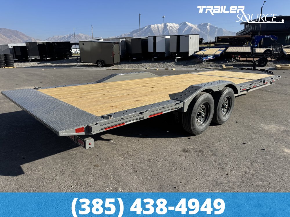 8.5x24 Diamond C HXD 207 Tilt Trailer - 15.5K GVWR Hydraulic Jack(s), Pro Tilt