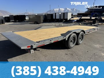 8.5x24 Diamond C HXD 207 Tilt Trailer - 15.5K GVWR Hydraulic Jack(s), Pro Tilt