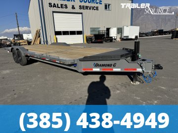 8.5x24 Diamond C HXD 207 Tilt Trailer - 15.5K GVWR Hydraulic Jack(s), Pro Tilt