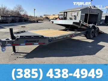 8.5x24 Diamond C HXD 207 Tilt Trailer - 15.5K GVWR Hydraulic Jack(s), Pro Tilt