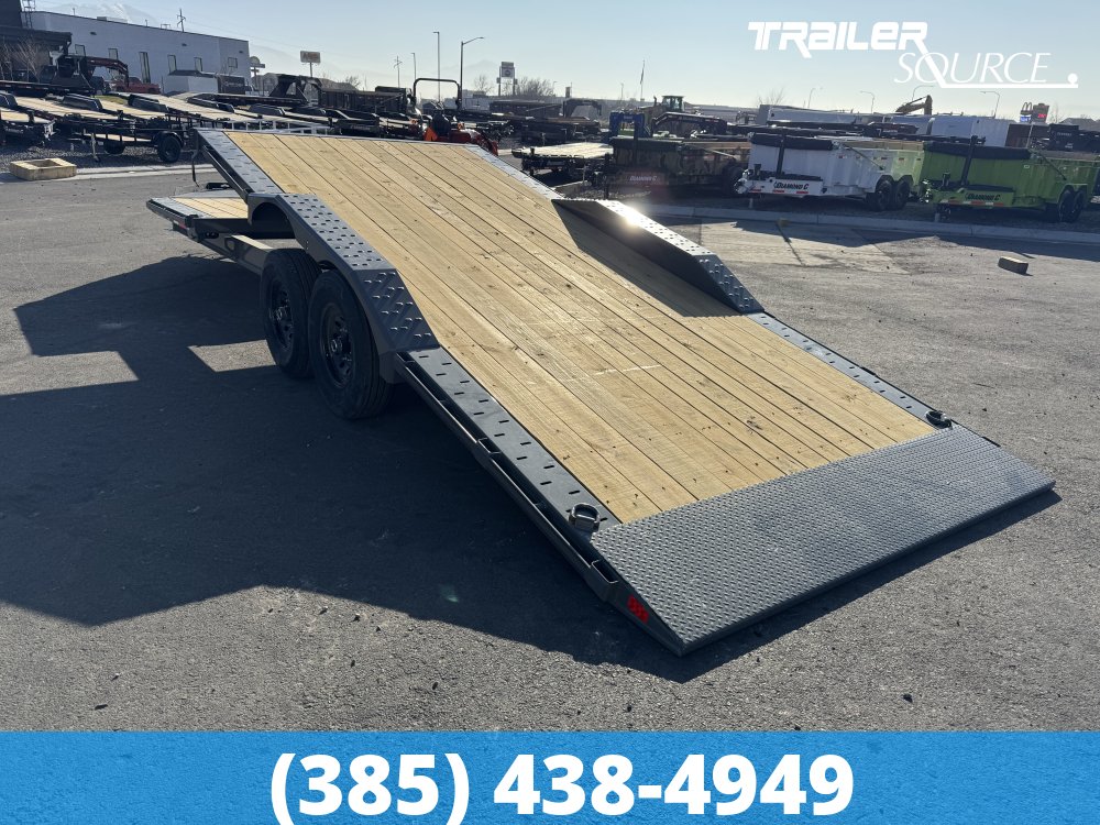 8.5x24 Diamond C HXD 207 Tilt Trailer - 15.5K GVWR Hydraulic Jack(s), Pro Tilt