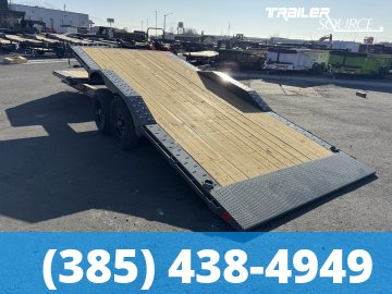 8.5x24 Diamond C HXD 207 Tilt Trailer - 15.5K GVWR Hydraulic Jack(s), Pro Tilt