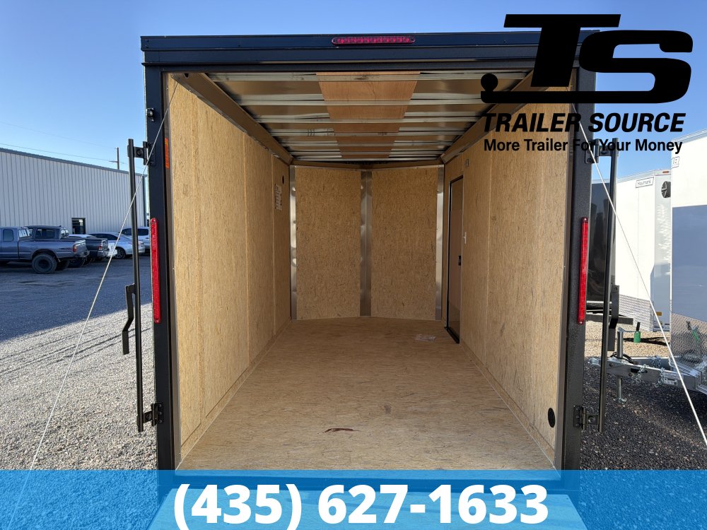 7x14 Look ST DLX Enclosed Cargo Trailer - 7'0" Interior - 7K GVWR - .080 PolyCor, Alloy Wheels, Black Out Package