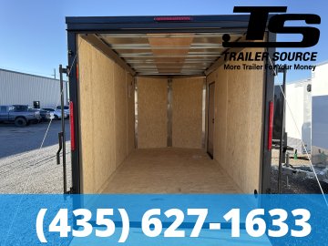 7x14 Look ST DLX Enclosed Cargo Trailer - 7'0" Interior - 7K GVWR - .080 PolyCor, Alloy Wheels, Black Out Package