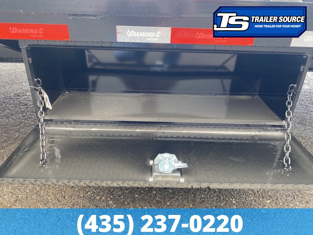 8.5x35 Diamond C FMAX 212 Gooseneck Equipment Trailer - 25.9K GVWR - Aluminum Outer Wheels, Custom Graphics, Max Ramps