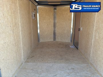 7x12 Look ST DLX Enclosed Cargo Trailer - 7'0" Interior - 7K GVWR - .080 PolyCor, Black Out Package, Rear Spoiler w/ Load Lights