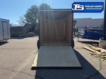 7x12 Look ST DLX Enclosed Cargo Trailer - 7'0" Interior - 7K GVWR - .080 PolyCor, Black Out Package, Rear Spoiler w/ Load Lights