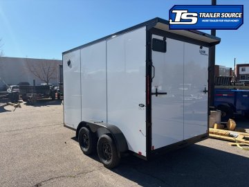 7x12 Look ST DLX Enclosed Cargo Trailer - 7'0" Interior - 7K GVWR - .080 PolyCor, Black Out Package, Rear Spoiler w/ Load Lights